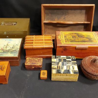 DECORATIVE BOXES, BINS, BASKET 