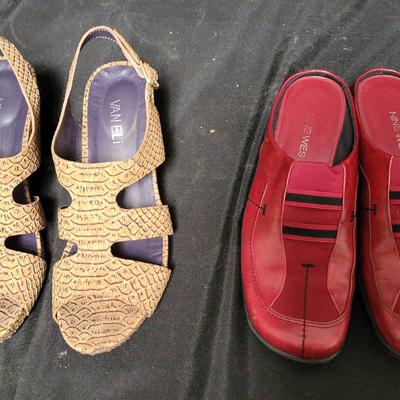 TWO PAIRS OF ELEGANT SHOES SIZE 7 - VANELI & NINE WEST