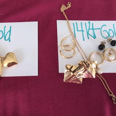 14K AND 18K YELLOW GOLD JEWELRY 