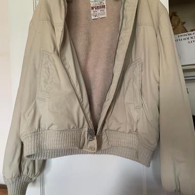 Vintage McGregor Tan Bomber Jacket - Size Medium