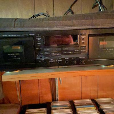 Denon DRW-580 Dual Cassette Deck – Dolby HX PRO, Auto Reverse, Tested & Working