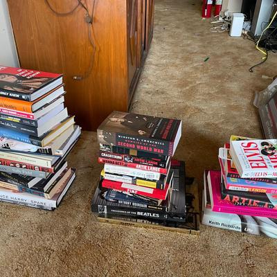 Large Book Lot – Biographies, Memoirs & Music Icons