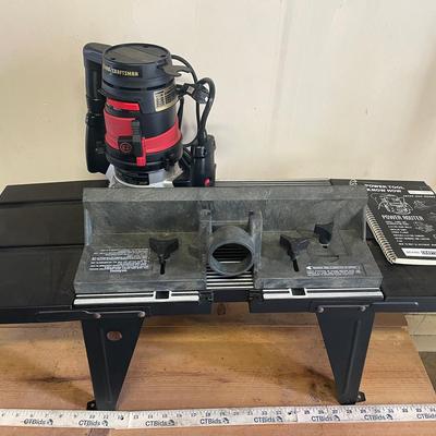 Craftsman 2HP Router with Table & Manual – Router Table Setup – Clean & Ready to Use!