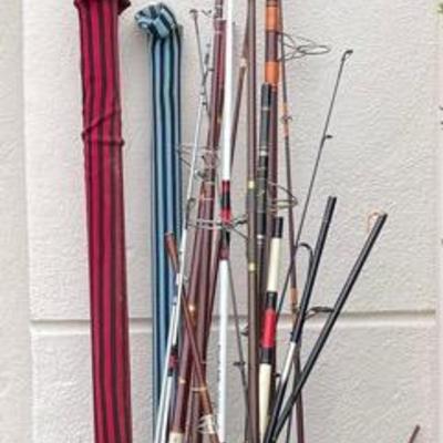 Huge Lot of Vintage & Modern Fishing Rods - Spinning, Casting, and More!
