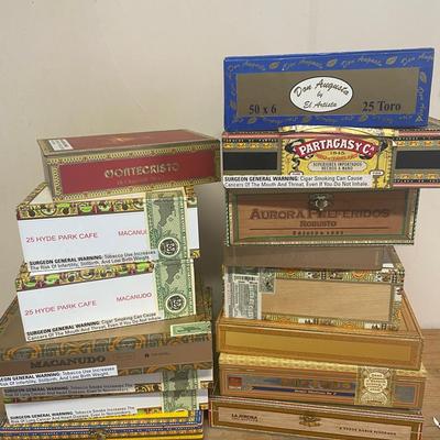 Cigar Boxes - Various Brands and Sizes