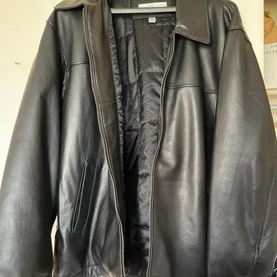 EuroSkin Black Leather Jacket - Men's Size Large