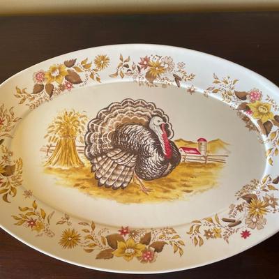 Vintage Apollo Ware Melmac By Alexander Barna Turkey Day Thanksgiving Platter