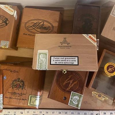 Cigar Boxes - Various Brands and Sizes