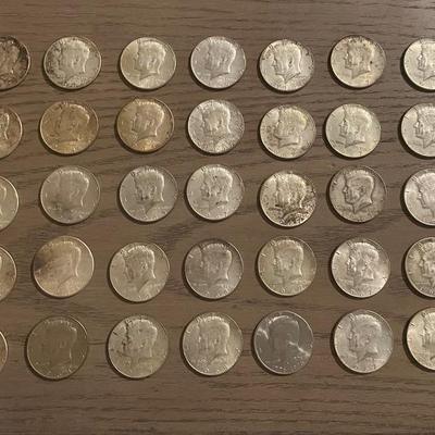 Large Lot of Vintage Kennedy Half Dollars (Primarily 1960s & Early 1970s)