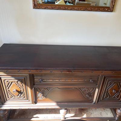 Jacobean Revival Dining Cabinet