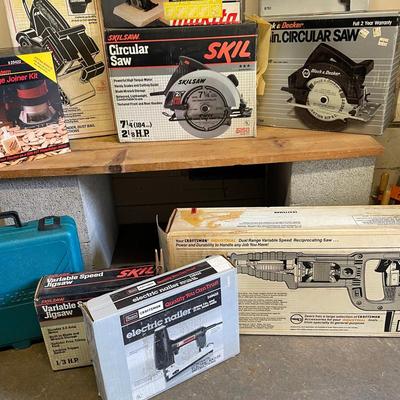 Vintage Power Tools Lot – SKIL, Craftsman, Makita, Black & Decker
