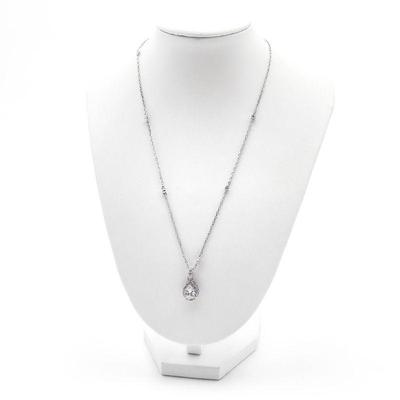 Sterling Silver 925 Necklace with Teardrop Pendant