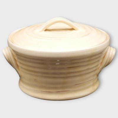 Zrike Company Portofino Hand-Painted Clay Pot with Lid