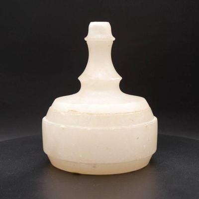Carved Quartz Container with Lid