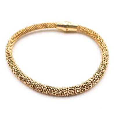 925 Italy Milor Gold-Tone Beaded Bracelet 
