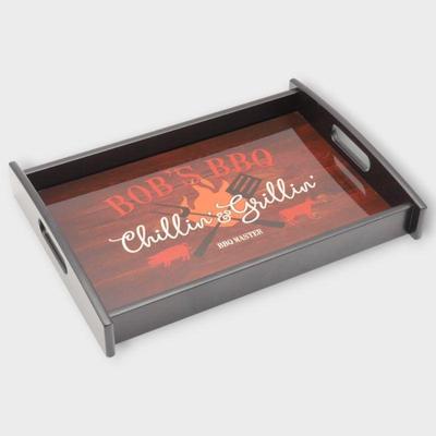 Custom “Bob’s BBQ” Serving Tray by Personal Creations