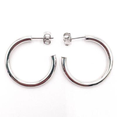 Eternagold 14K White Gold Hoop Earrings