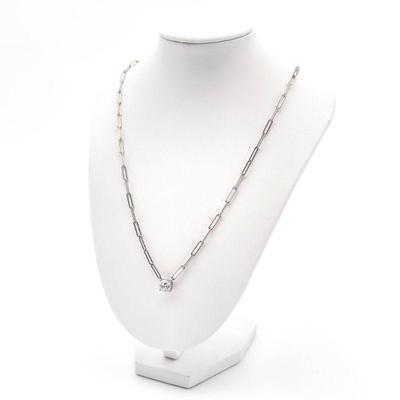 925 Sterling Silver Necklace with CZ Pendant