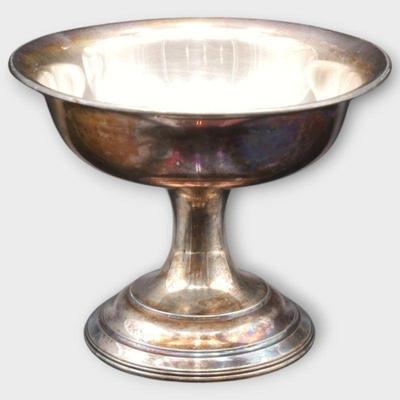 Meriden Silver Plate Pedestal Bowl, Model 1390