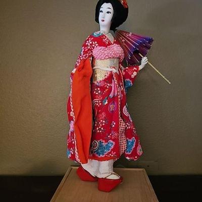 Vintage Hand Crafted Japanese Geisha Doll