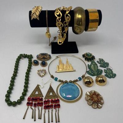 Vintage Colibri Swiss Pocket Watch, Broches, Earrings, and Necklaces