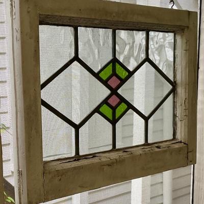 Art deco stained glass window