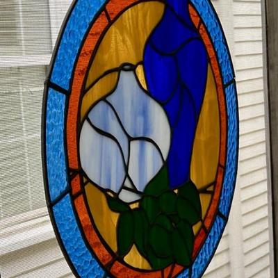 Stained glass panel