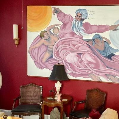 Large painting, classical style