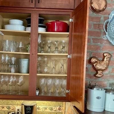 Glassware, serving dishes