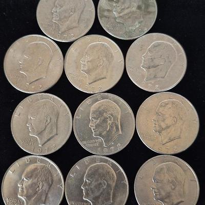 1972 Eisenhower One Dollar Coins