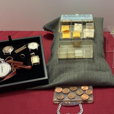 Watch Faces, Pennies, and Gold Fill Pieces