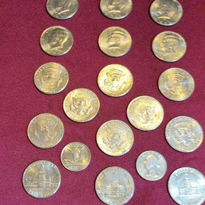 1972 -1974   (1776-1976), 1990 - 2000 Half Dollars and 1981 Quarter and 2007 Montana Quarter