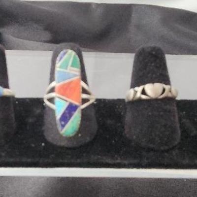 Sterling Silver Gemstone Rings