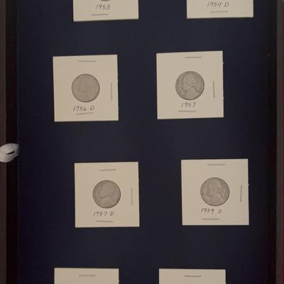 Nickels 1953,1954D,1956D,1957,1957D,1958D,1959D And 1960D