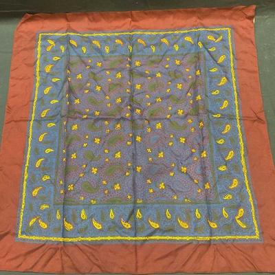 Brooks Brothers Blue & Red Paisley Scarf
