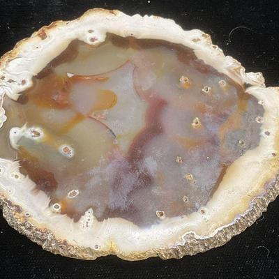 Brown Tan Agate Cross Section Specimen
