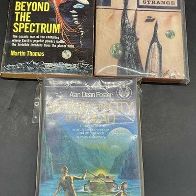 Lot 3 Vintage Science Fiction Adventure Books
