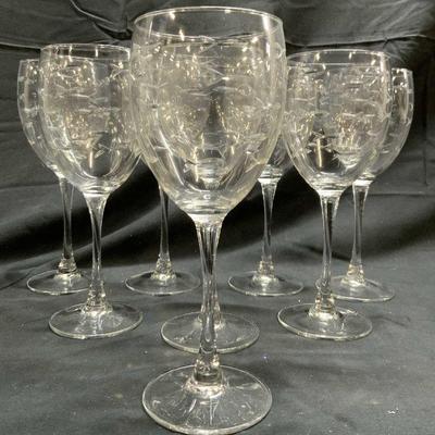 Set 8 Crystal Wine Glasses In Boxes
