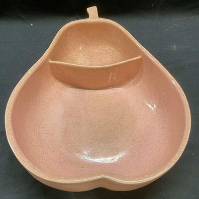 MCM Vtg PFALTZGRAFF Ceramic Pear Chip Dip Bowl
