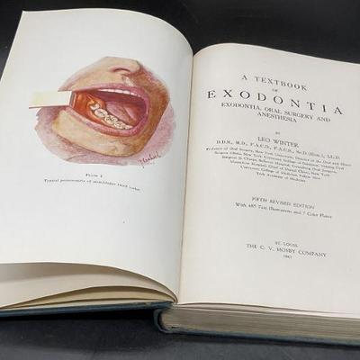 1943 TEXTBOOK OF EXODONTIA Illustrated Book

