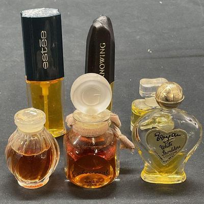 Lot 6 Nina Ricci Lalique Crystal Mini Perfume +
