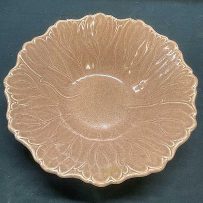 MCM Vtg Woodfield Steubenville Ceramic Leaf Bowl
