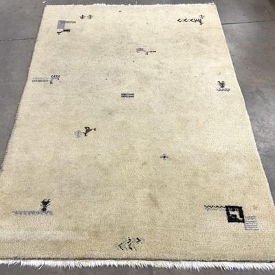 IKEA Wool Pile Fringed Area Rug
