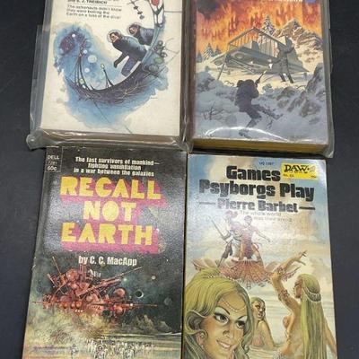 Lot 4 Vintage Science Fiction Adventure Books
