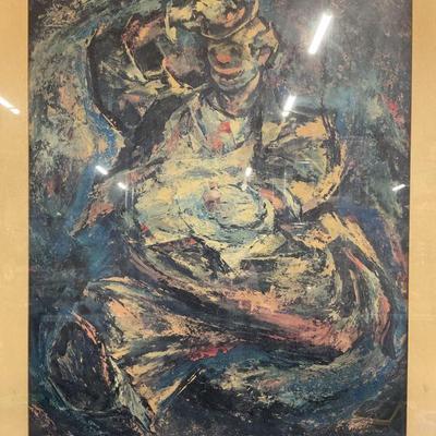 Framed Iver Rose Shows On Lithograph
