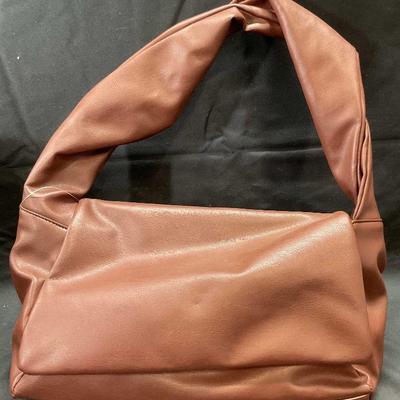 Brown Faux Leather Handbag NWT
