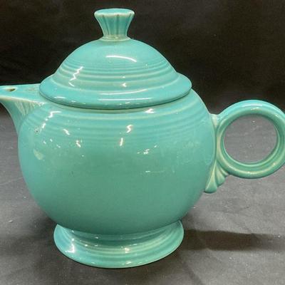 Vtg Homer Laughlin Fiesta Ceramic Teapot
