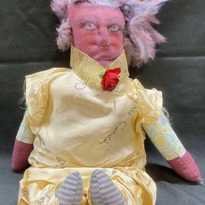 Vintage Handmade Rag Doll
