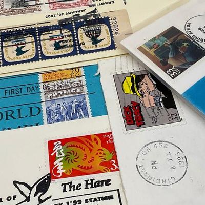 Group Lot 50+ Vintage Stamps & Ephemera
