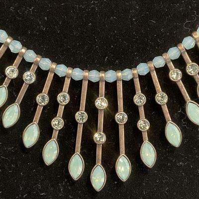 Swarovski Touchstone Blue Crystal Necklace
